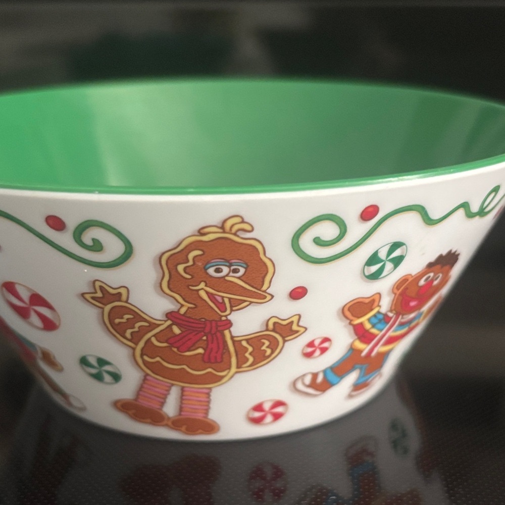 Sesame Street Christmas Character Bowl